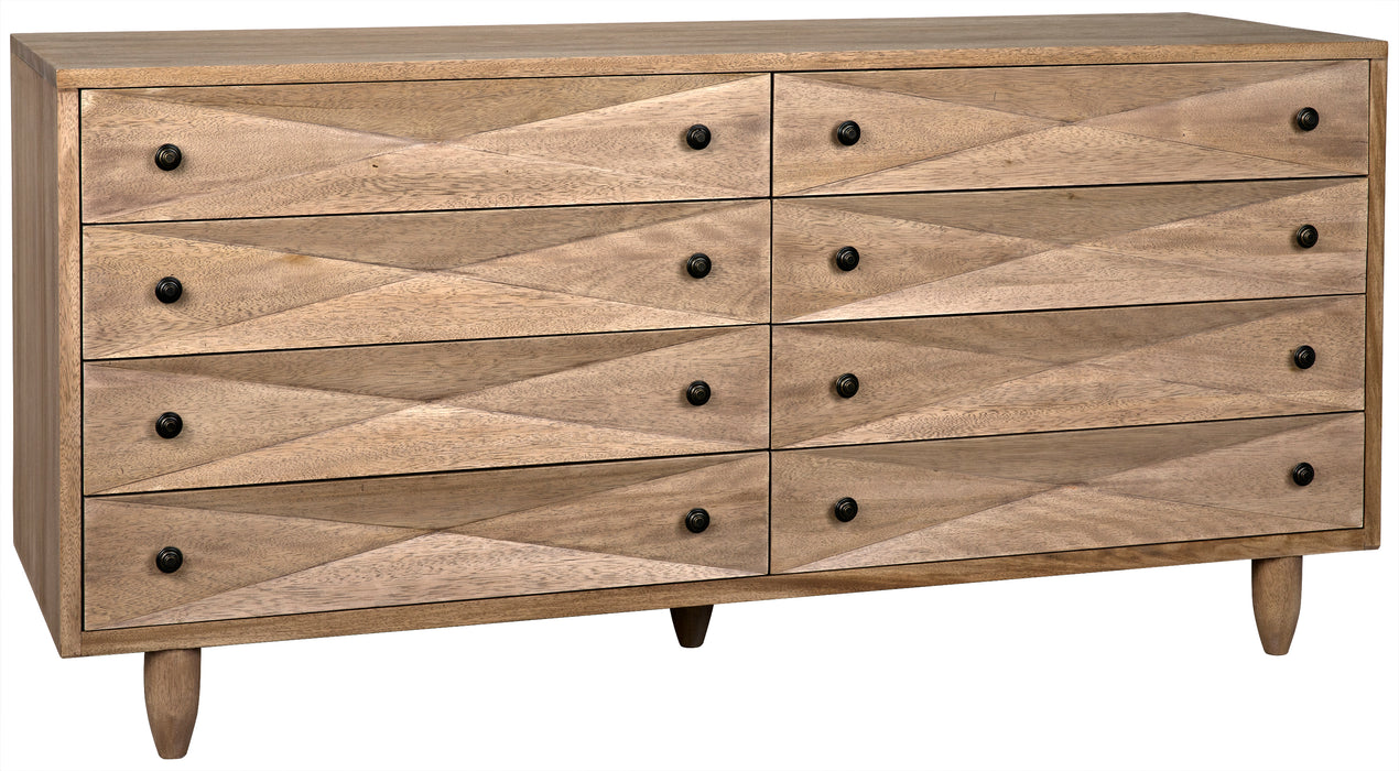 Diamond Double Chest, Washed Walnut