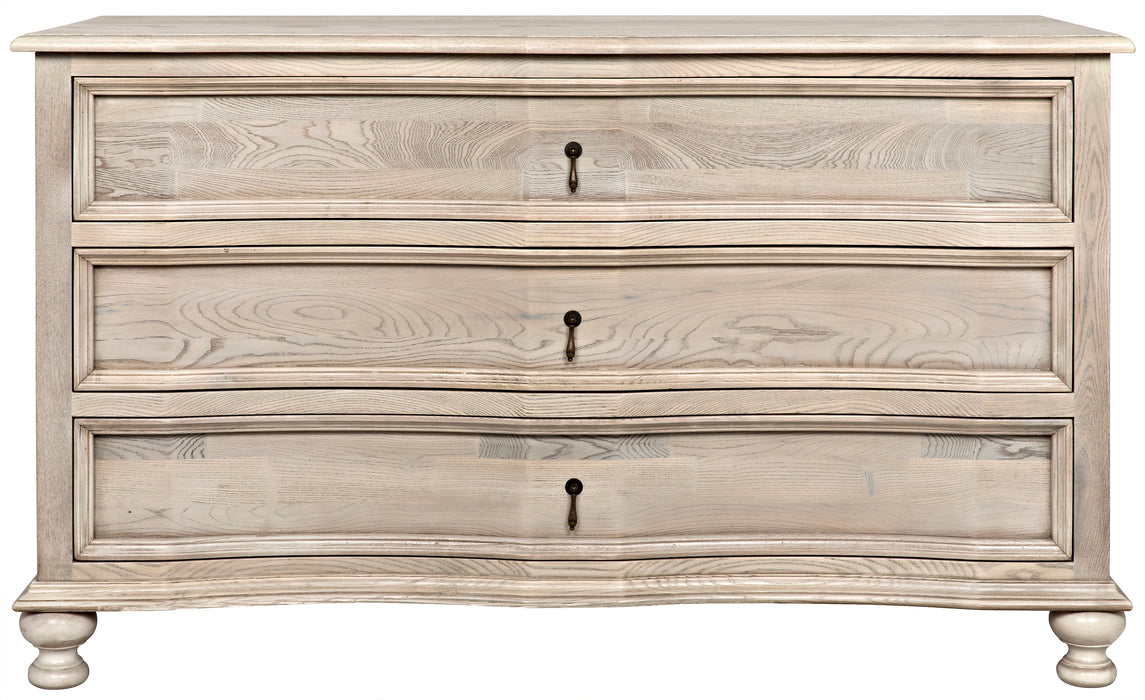 Curved Front 3 Drawer Chest