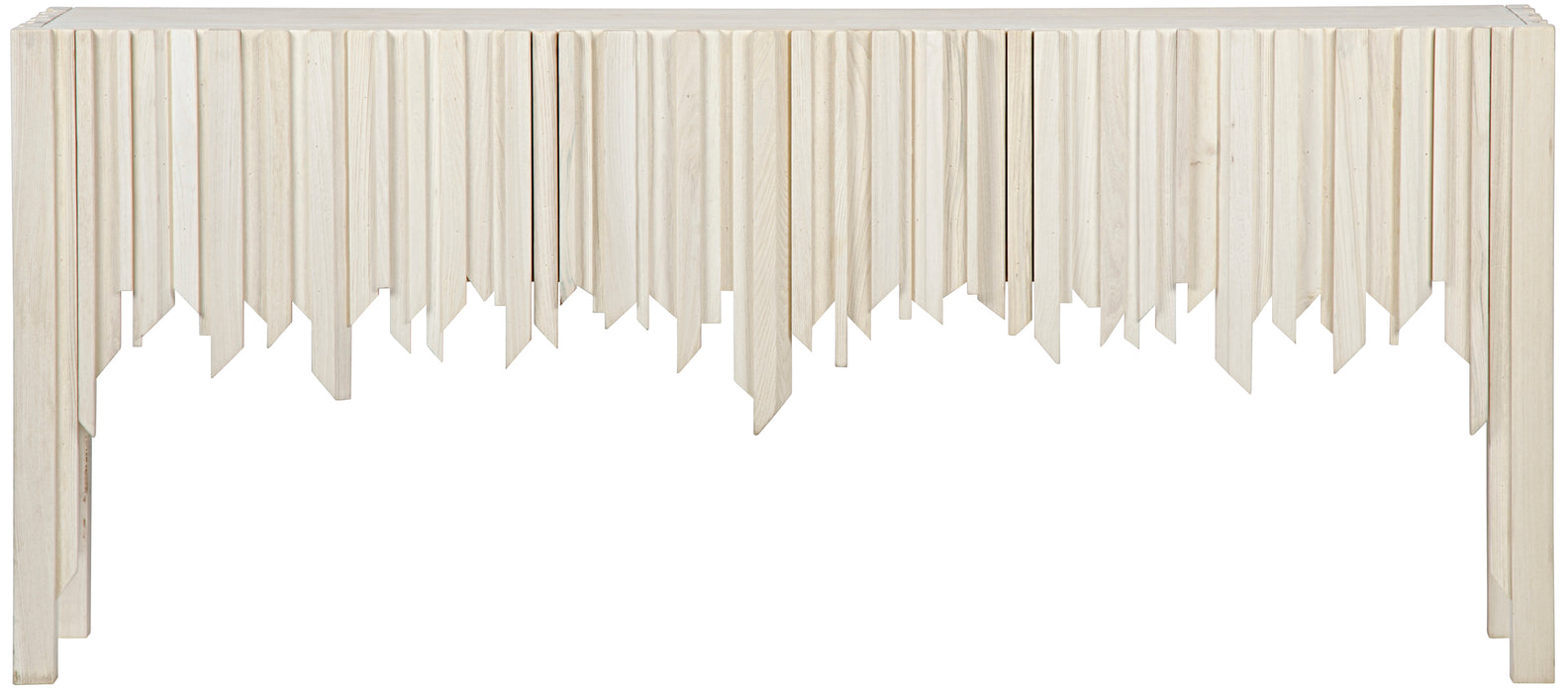 Desdemona Sideboard with 3 Drawers, Bleached Elm