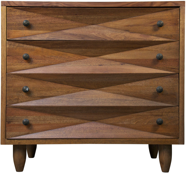 Diamond Chest, Dark Walnut