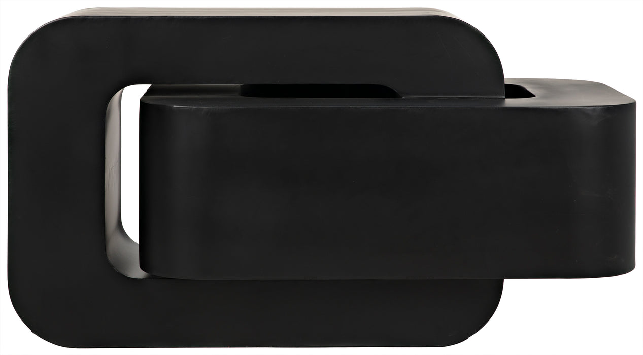 Nodum Accent Table, Black Steel