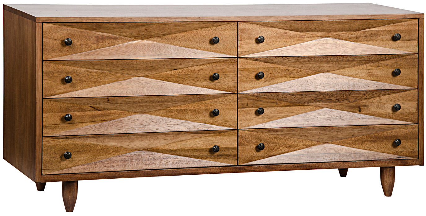 Diamond Double Chest, Dark Walnut