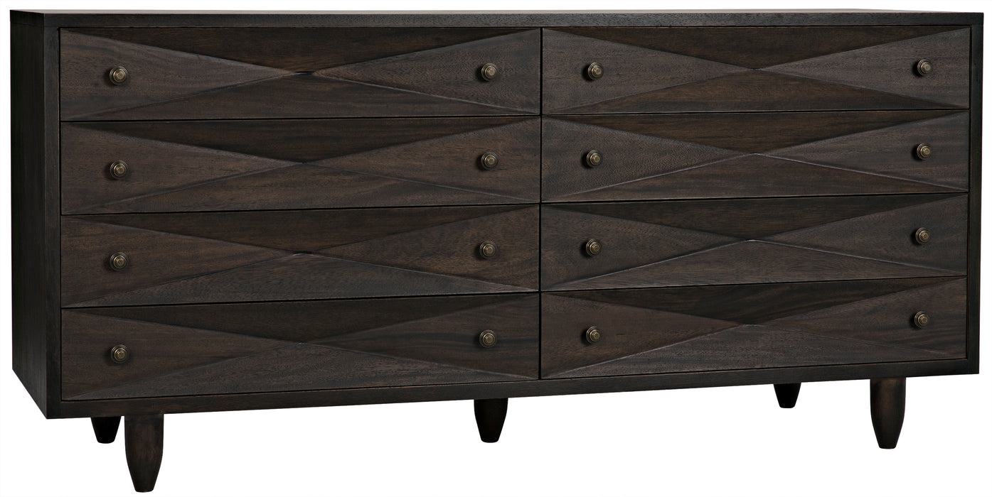 Diamond Double Chest, Ebony Walnut
