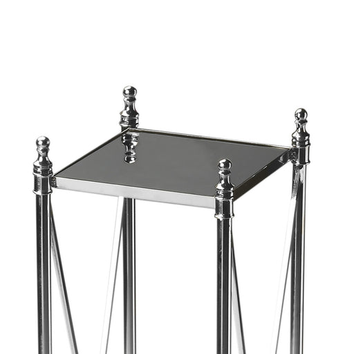 Butler Deidre Glass & Metal Pedestal Plant Stand