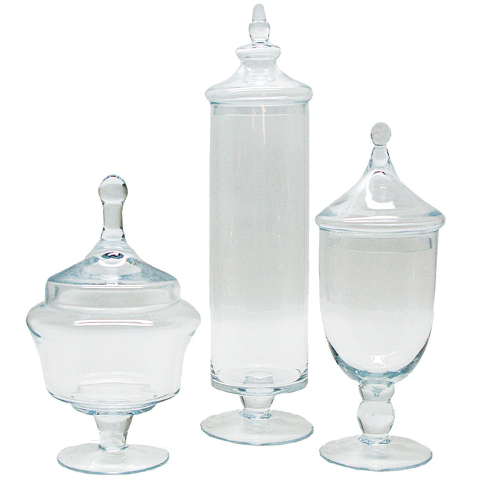 Apothecary Jars Set of 3