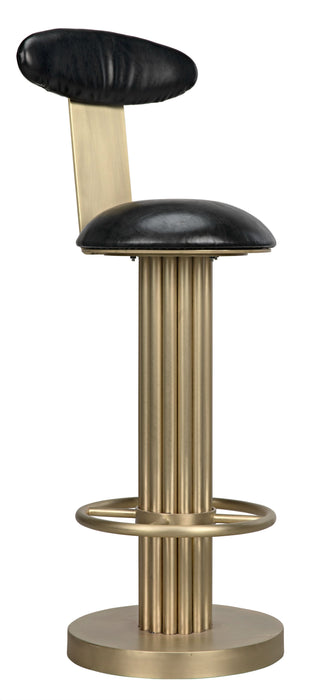Sedes Bar Stool, Steel with Brass Finish