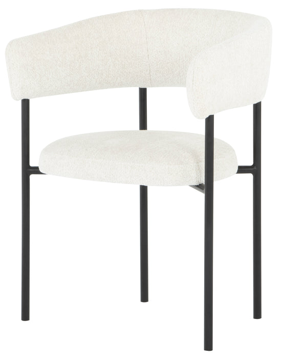 Cassia  Buttermilk Boucle Dining Chair