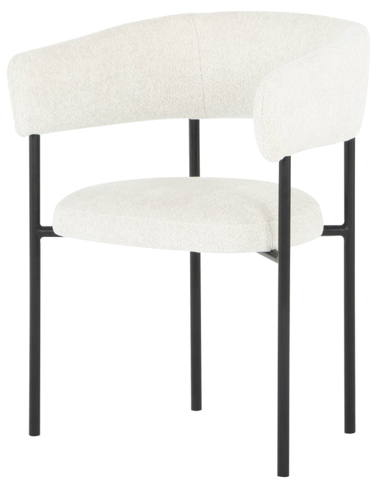 Cassia Buttermilk Boucle Dining Chair