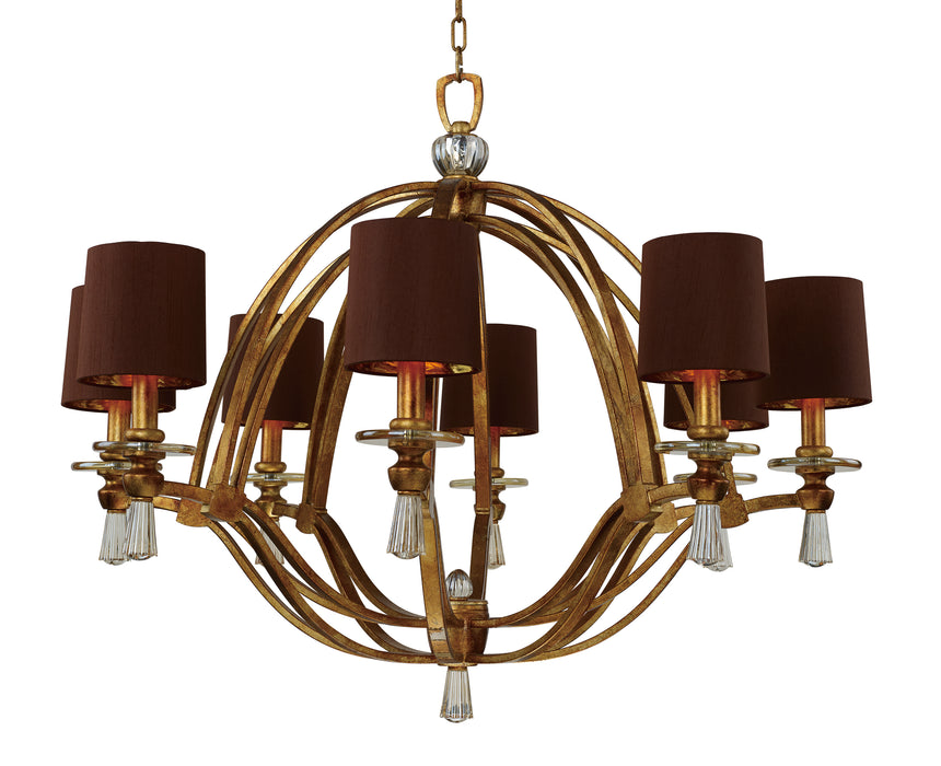 Triomphe 8-Light 38" Wide Burnished Gold Pendant