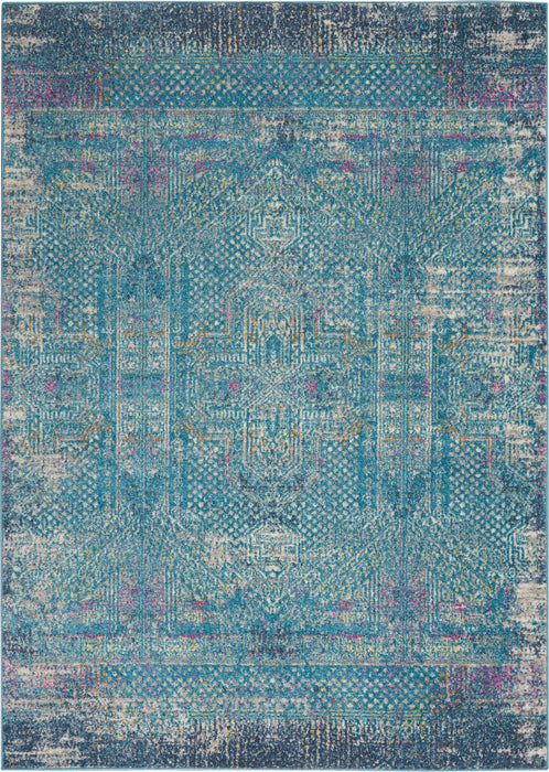 Nourison Passion 4'x6' Blue Area Rug