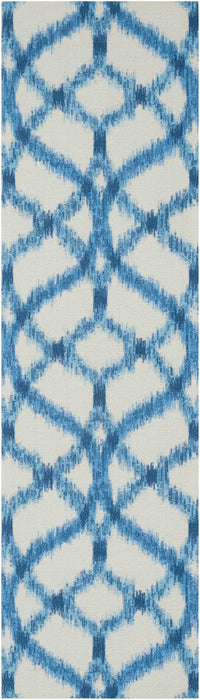 Waverly Sun N Shade SND05 Green 8' Runner Hallway Rug