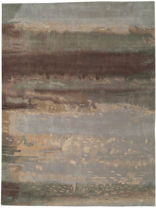 Calvin Klein Home Luster Wash SW12 Grey 8'x11' Rug