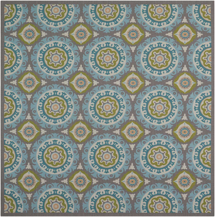 Waverly Sun N Shade SND16 Green 9' Square Rug