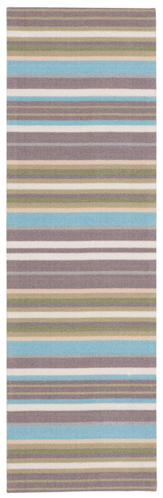 Waverly Sun N Shade SND12 Black 6' Runner Hallway Rug