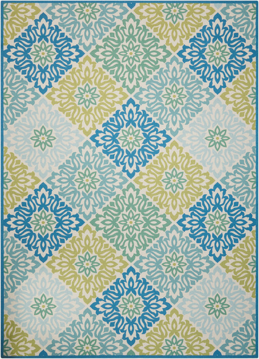 Waverly Sun N Shade SND23 Blue 10'x14' Rug
