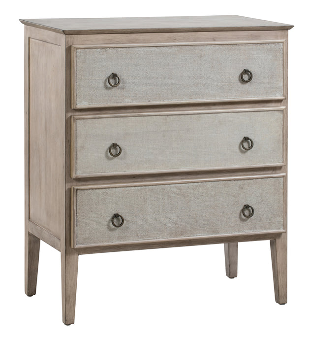 Hawthorne Estate 3 Linen Drawer Chest In Sand Finish
