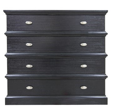 Hawthorne Estate Textured Ebony 4 Drawer Chest