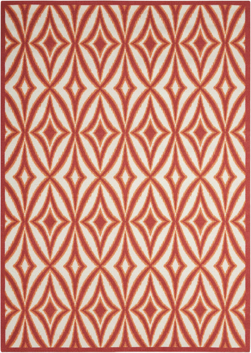 Waverly Sun N Shade SND19 Red 5'x8' Area Rug