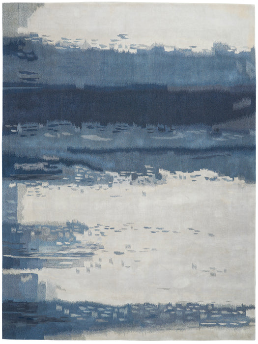 Calvin Klein Home Luster Wash SW17 Blue 8'x11' Rug
