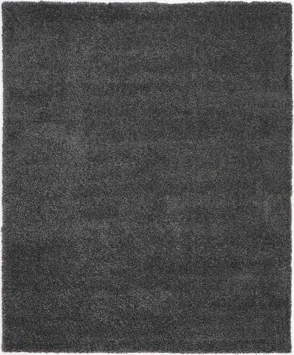 Nourison Malibu Shag MSG01 Charcoal 8'x10' Large Rug