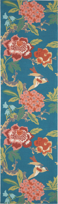 Waverly Wav01/Sun & Shade 8' Runner Area Rug