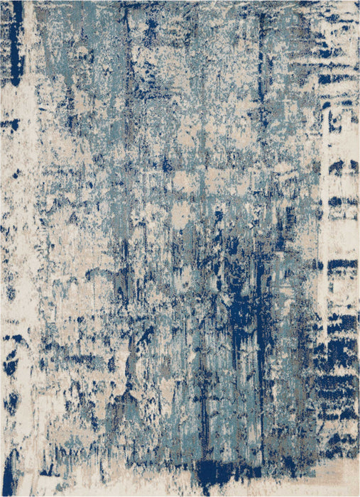 Nourison Maxell MAE16 Blue and Ivory 5'x7' Area Rug