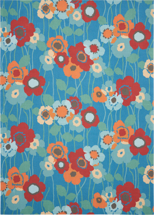 Waverly Sun N Shade SND27 Blue 10'x14' Rug