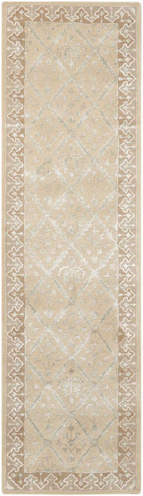 Nourison Symphony SYM02 Beige 8' Runner Hallway Rug