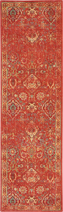 Nourison Somerset ST90 Red 8' Runner Hallway Rug