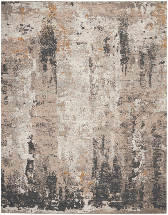 Nourison Tangra 8'x10' Cream Grey Area Rug