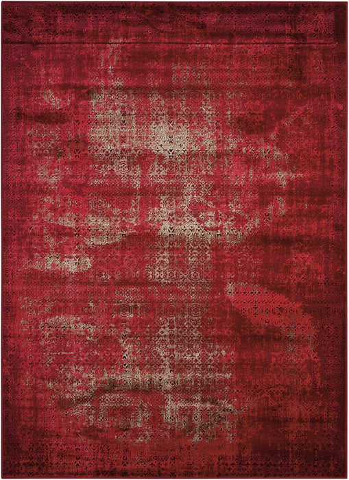Nourison Karma KRM01 Red 4'x6' Area Rug