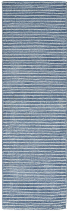 Calvin Klein Newark CK860 Blue 8' Runner Hallway Rug
