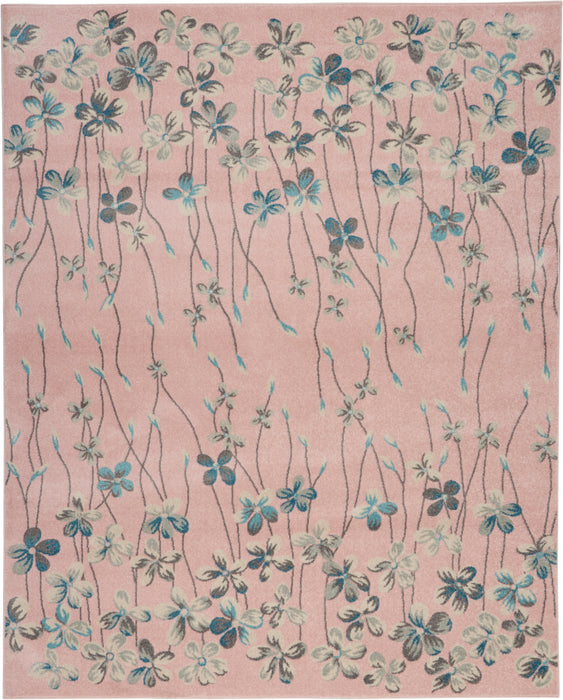 Nourison Tranquil TRA04 Pink 9'x12' Oversized Rug