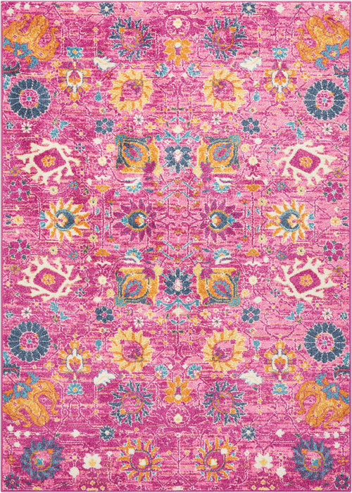 Nourison Passion PSN01 Pink 5'x7' Boho Area Rug