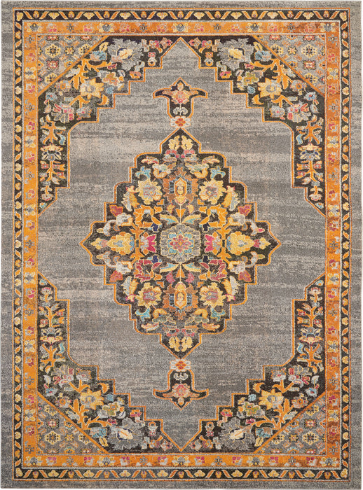 Nourison Passionate PST01 Grey Multicolor 9'x12' Oversized Rug