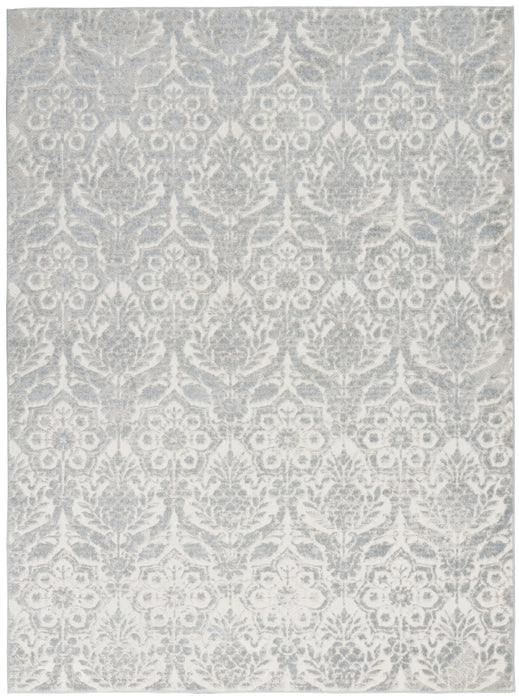 kathy ireland Home Sahara KI390 Silver and Ivory 4'x6' Area Rug