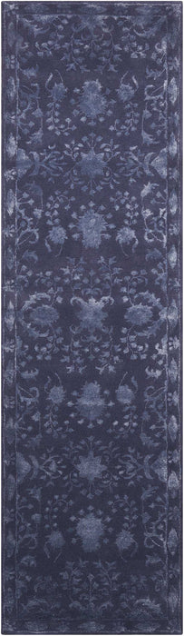 Nourison Symphony SYM11 Blue 8' Runner Hallway Rug