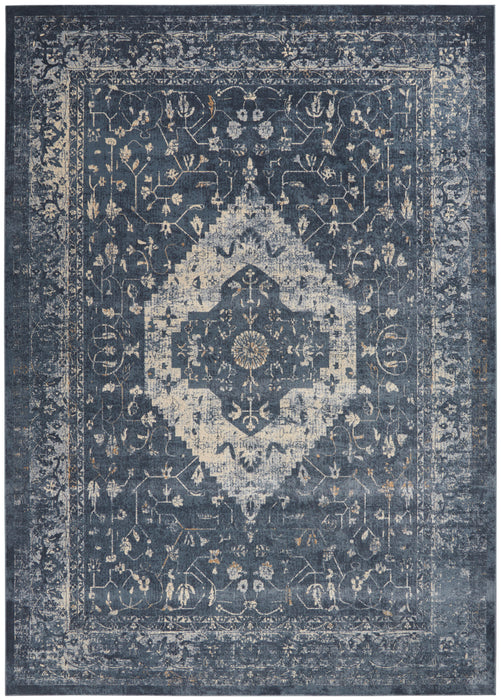 Malta by kathy ireland Home MAI11 Navy 9'x12' Area Rug