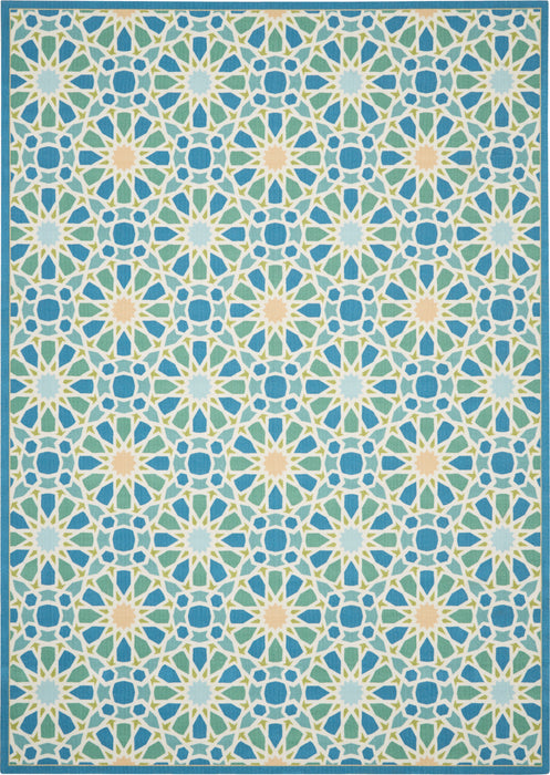 Waverly Sun N Shade SND29 Blue 10'x14' Rug