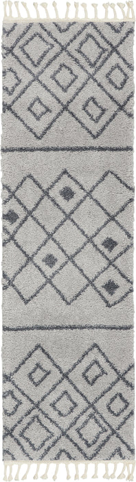 Nourison Serenity Shag 8' Runner Contemporary Area Rug
