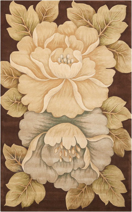 Nourison Tropics TS09 Brown 5'x8' Area Rug