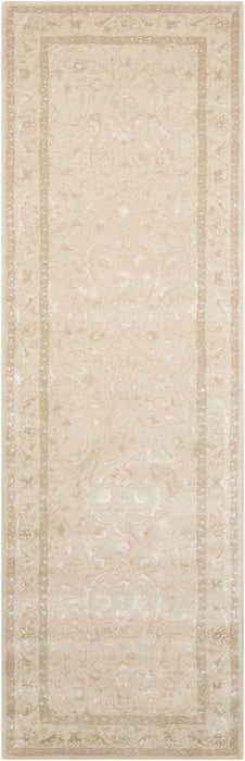 Nourison Symphony SYM03 White 8' Runner Hallway Rug