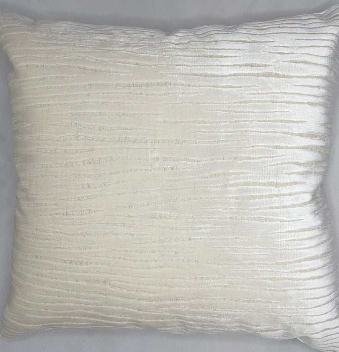 The Bradshaw Collection Ivory Velvety Textured 24” Pillow Case