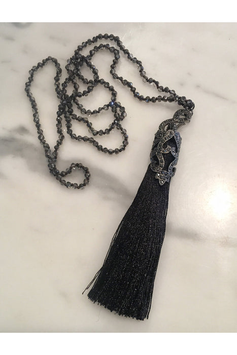 Rhinestone Tassel Swag
