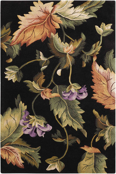 Nourison Tropics TS05 Black 8'x11' Rug