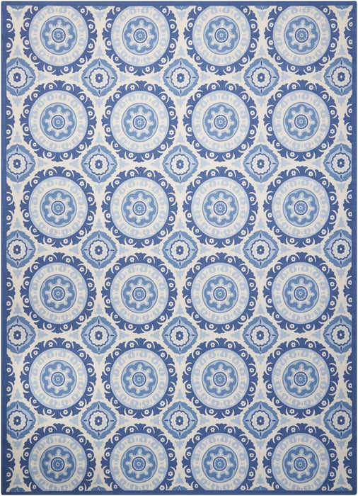 Waverly Sun N Shade SND16 Dark Blue 8'x11' Rug