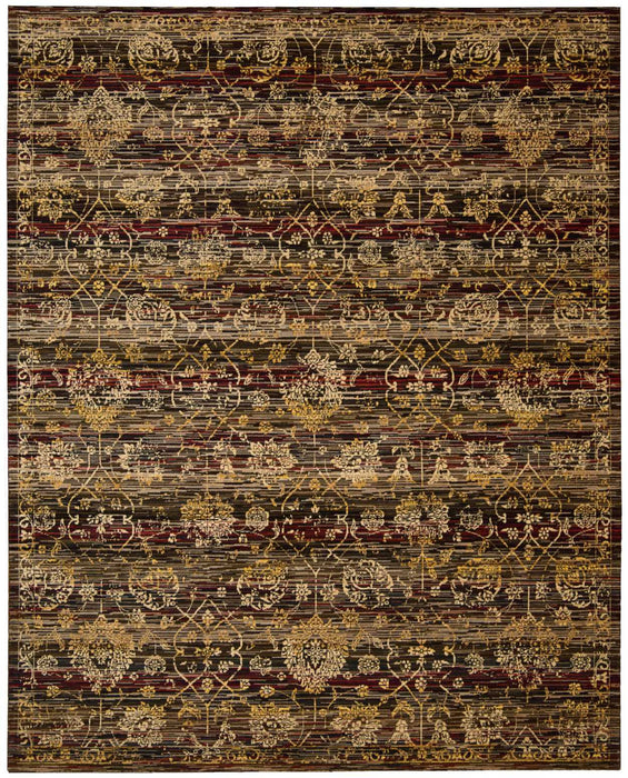 Nourison Rhapsody RH007 Black 9'x12' Rug