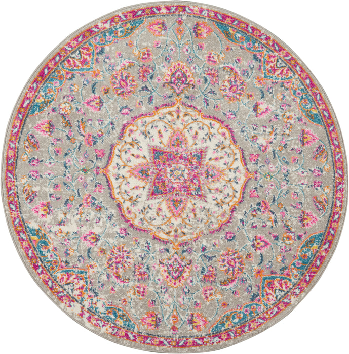 Nourison Passion Bohemian Grey Multi Colored Area Rug