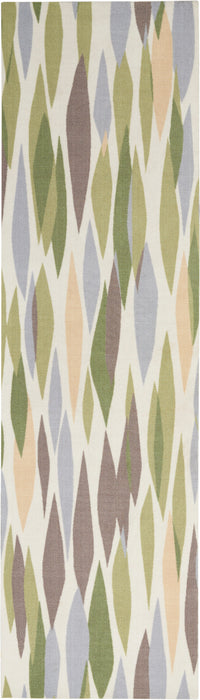 Nourison Sun N Shade SND01 Purple 8' Runner Hallway Rug