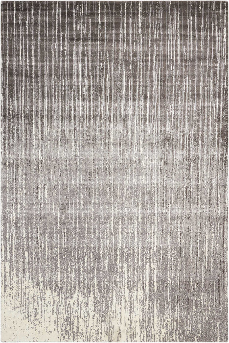 Nourison Twilight TWI14 Black and White 8'x10' Large Rug